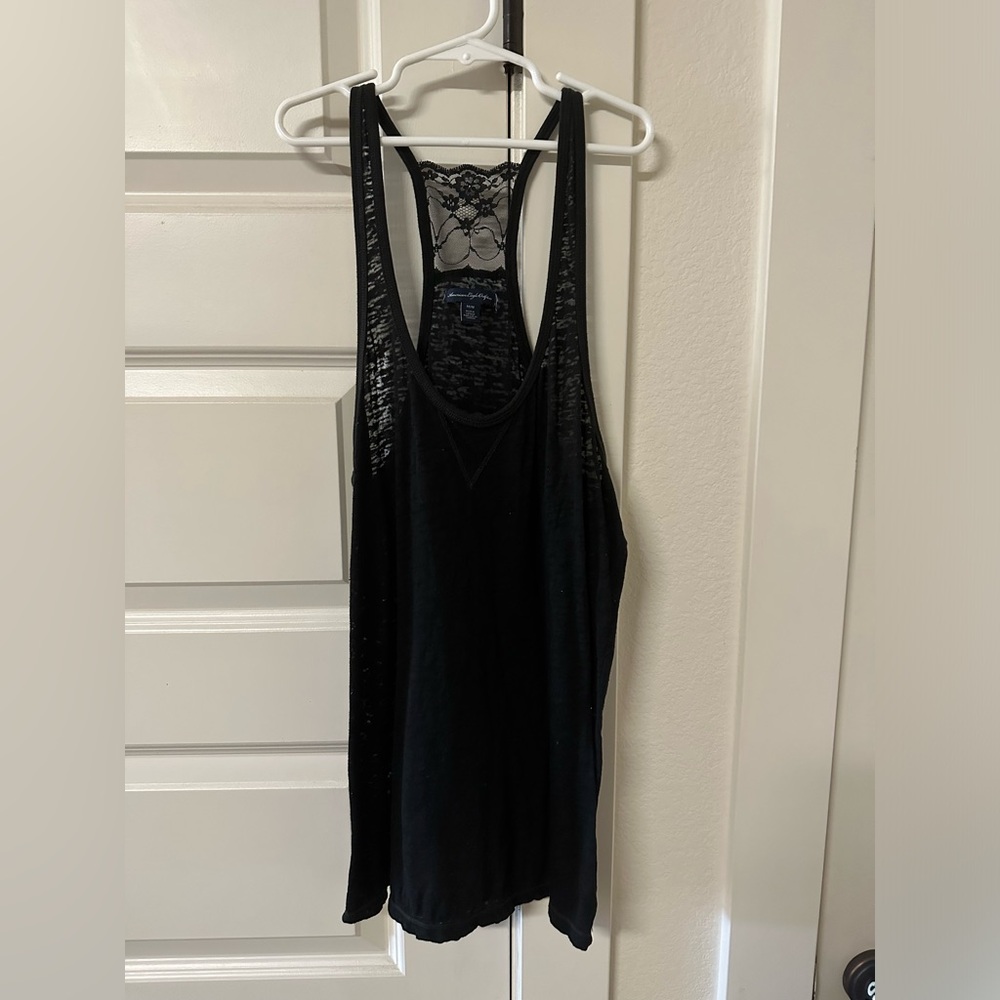 American eagle sheer lace blank tank size medium